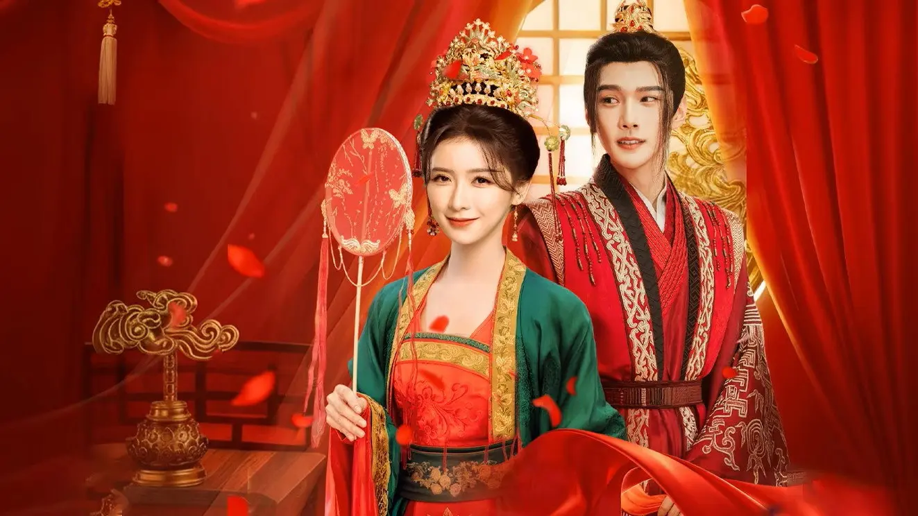 A Girl in Tang Dynasty backdrop