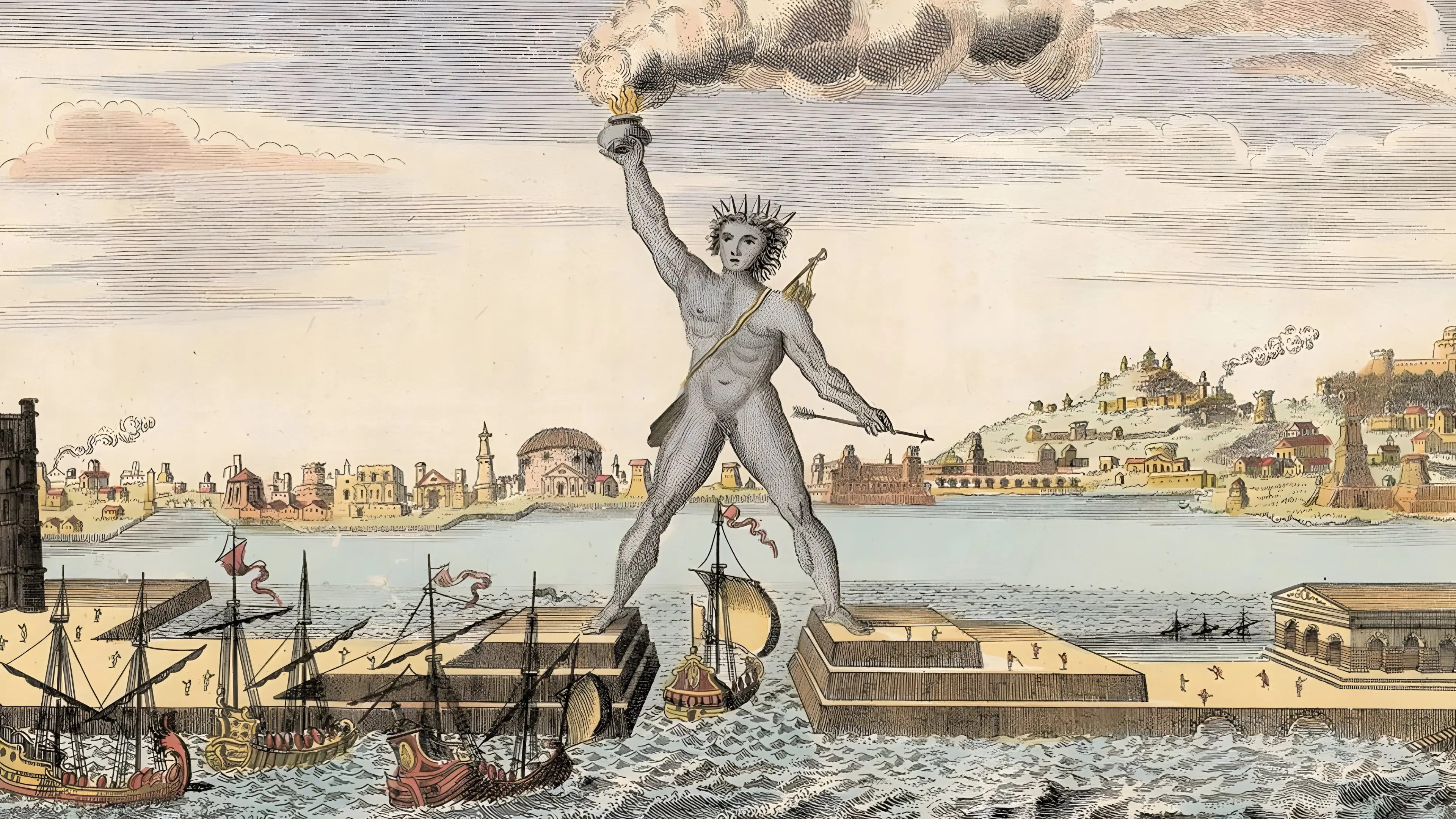 Lost Treasures of the Ancient World: The Seven Wonders of the Ancient World backdrop