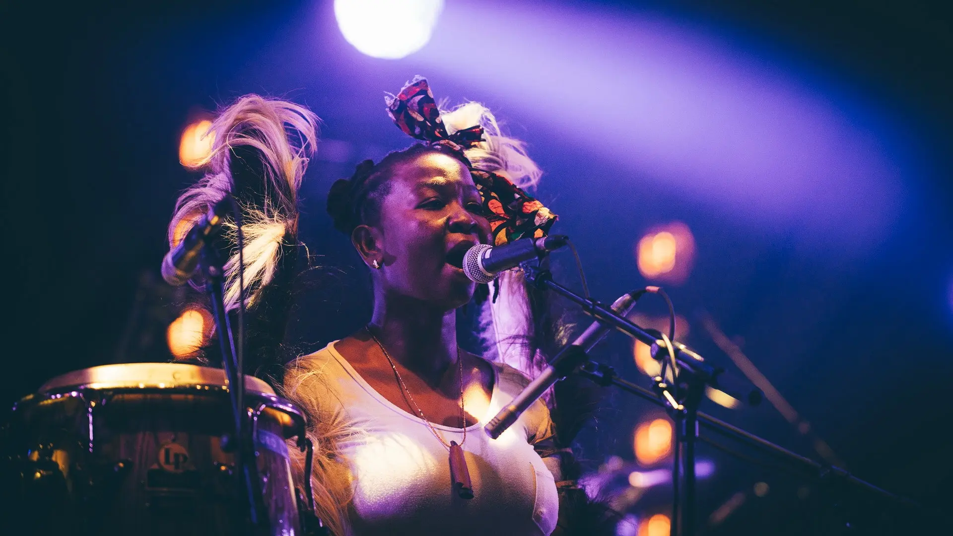 The Zawose Queens en concert aux Trans Musicales de Rennes 2024 backdrop
