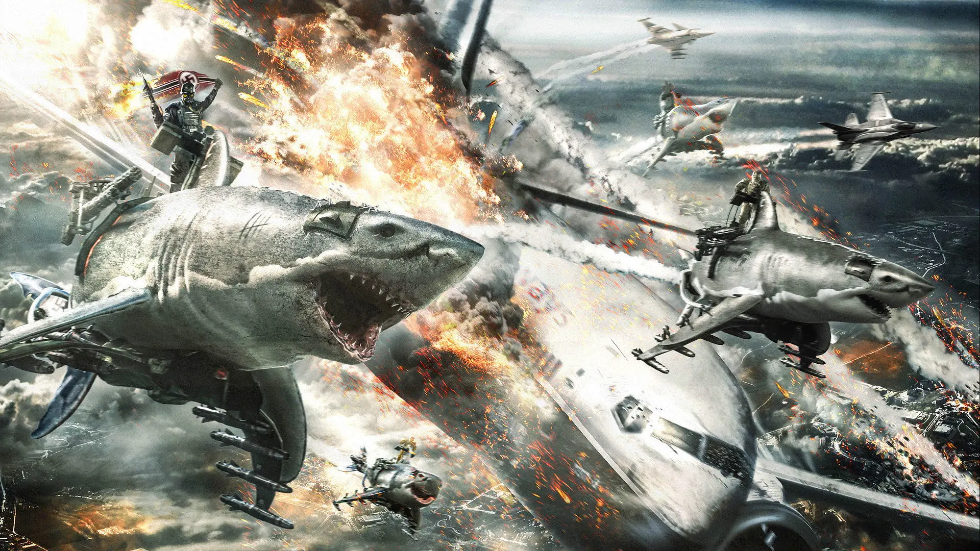 Sky Sharks backdrop