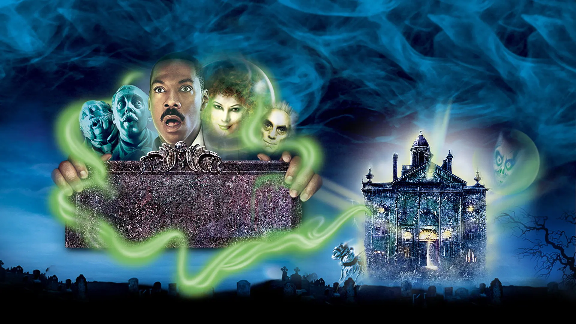 The Haunted Mansion backdrop