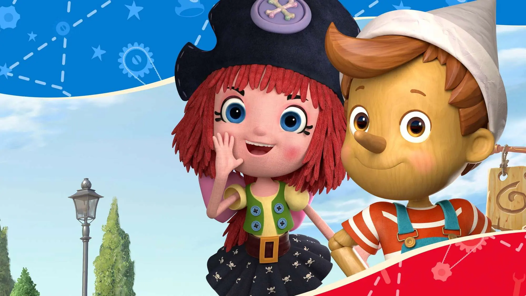 Pinocchio and Friends backdrop