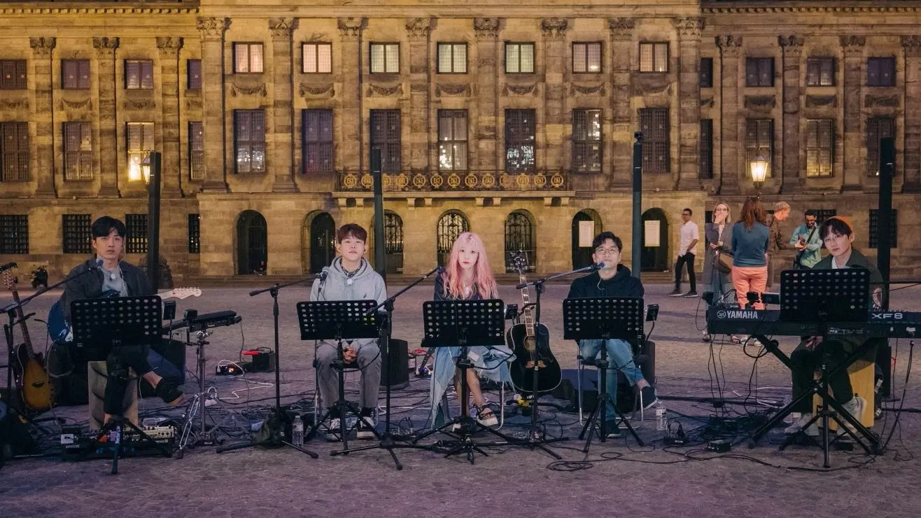 Begin Again backdrop