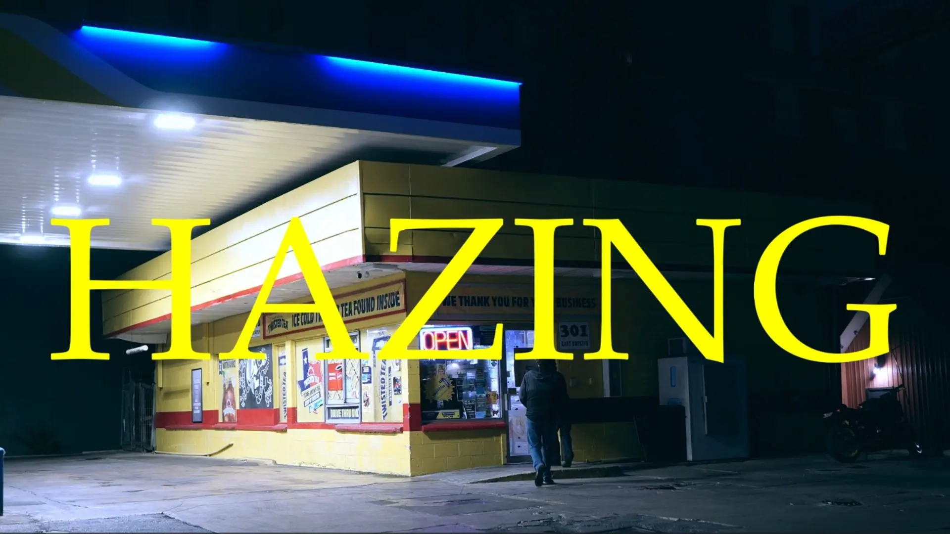 HAZING backdrop