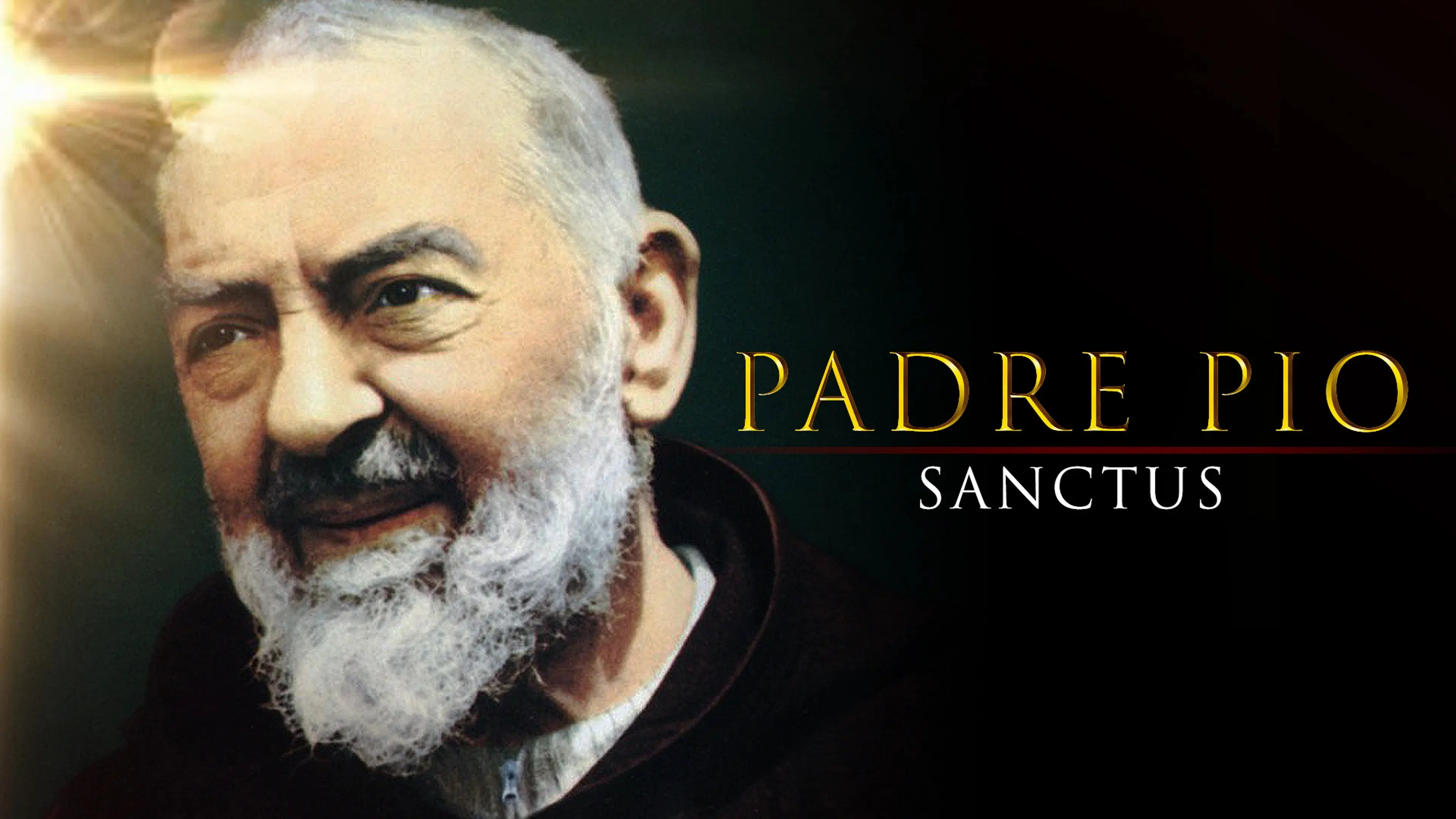 Padre Pio Sanctus backdrop