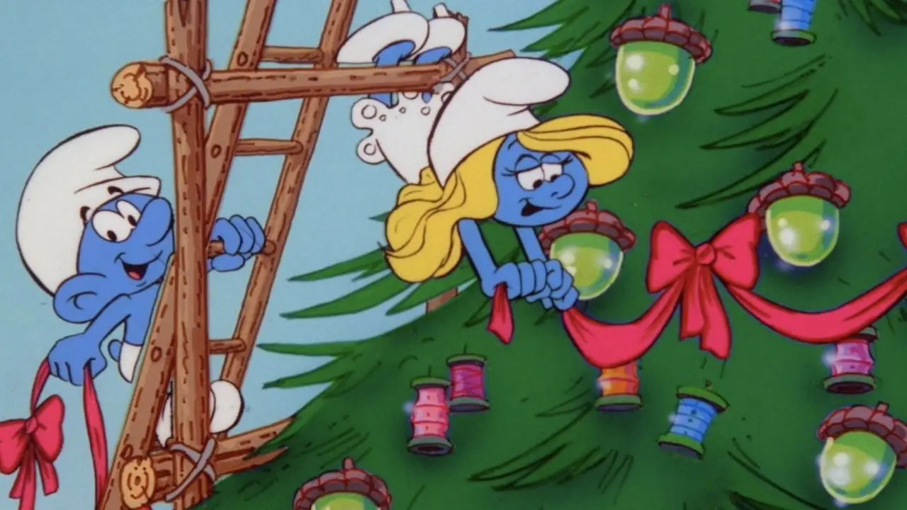 The Smurfs Christmas Special backdrop