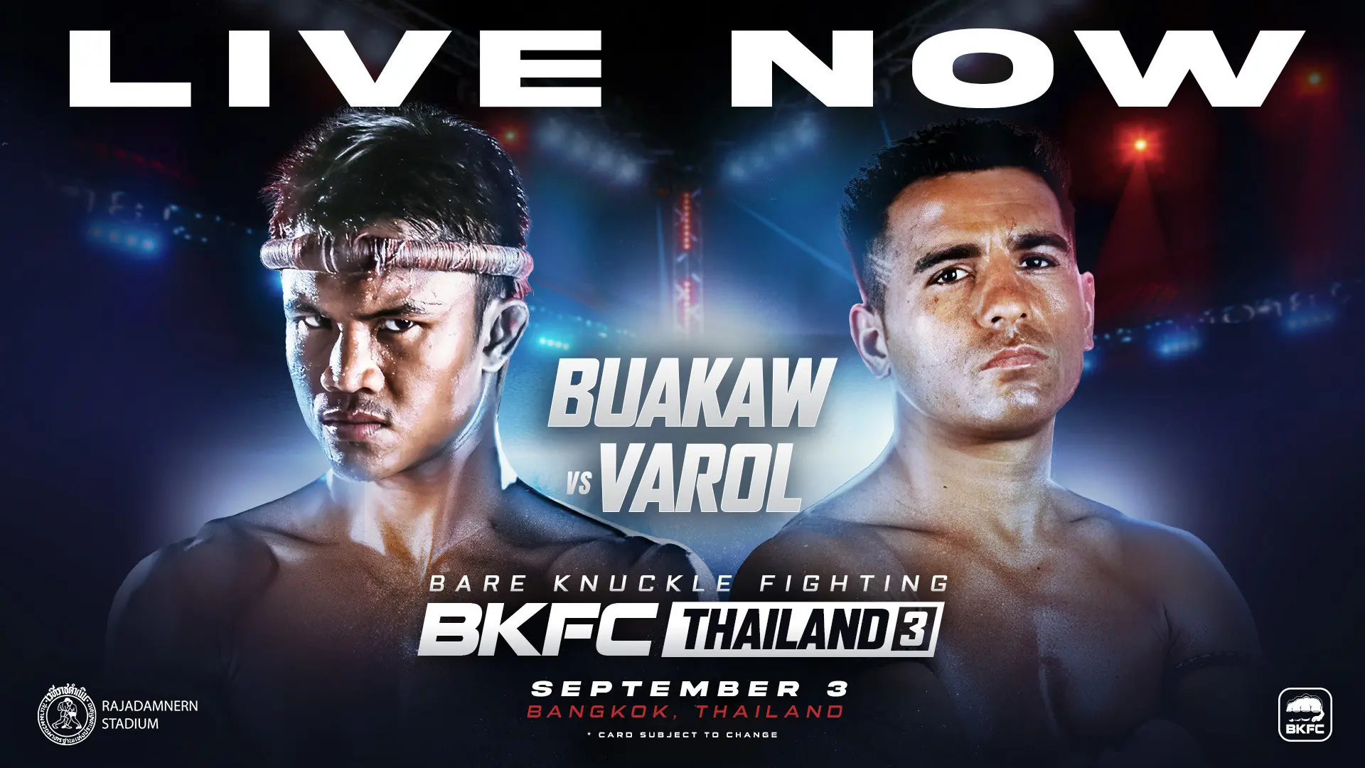 BKFC Thailand 3 backdrop