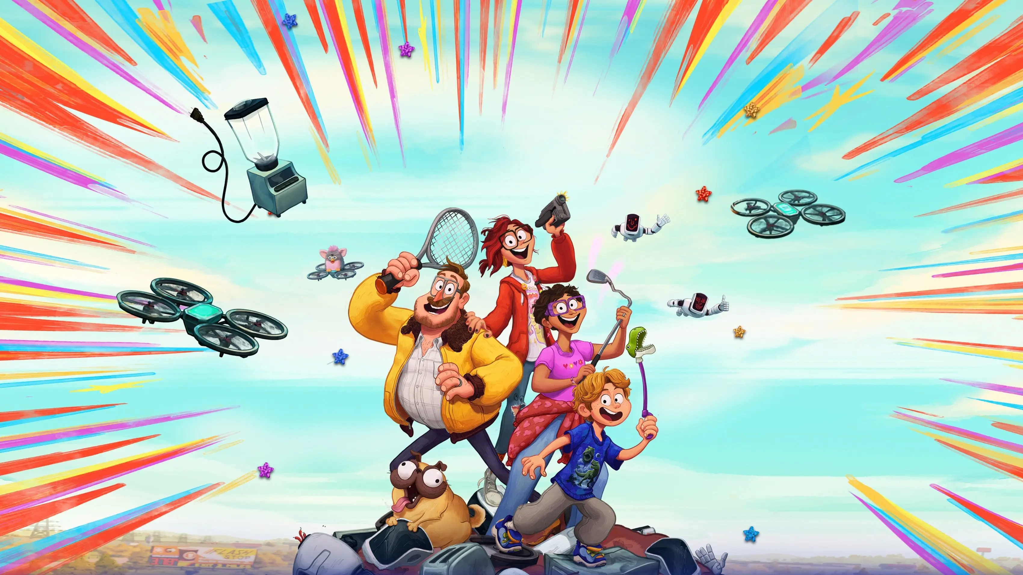 The Mitchells vs. the Machines backdrop