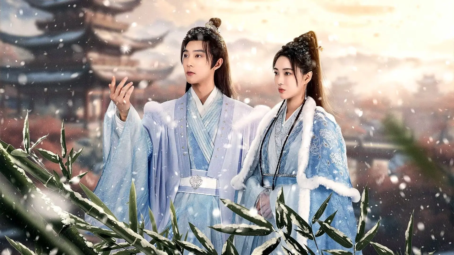 The Missing Snowflakes backdrop