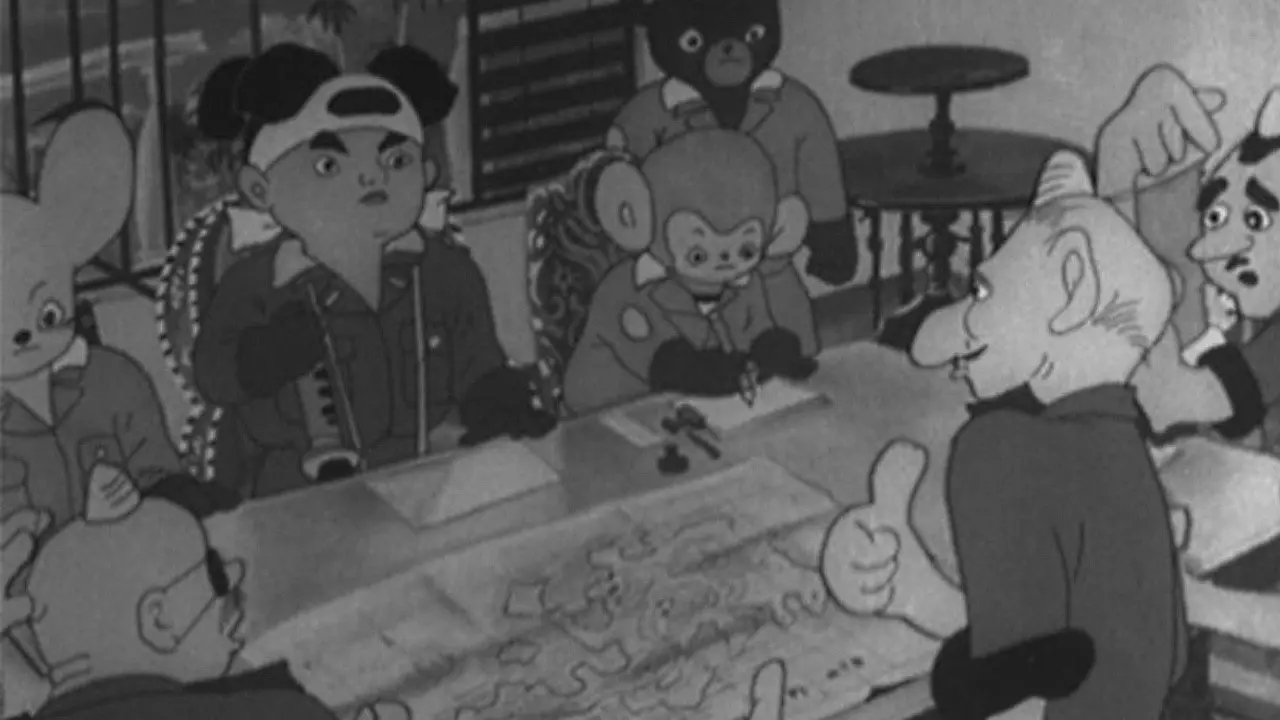 Momotaro, Sacred Sailors backdrop