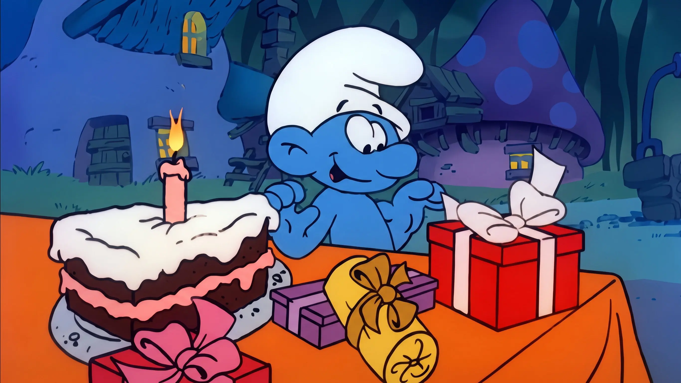 The Smurfs Halloween Special backdrop