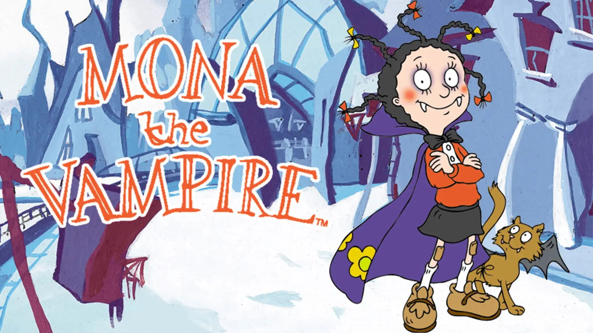 Mona the Vampire backdrop