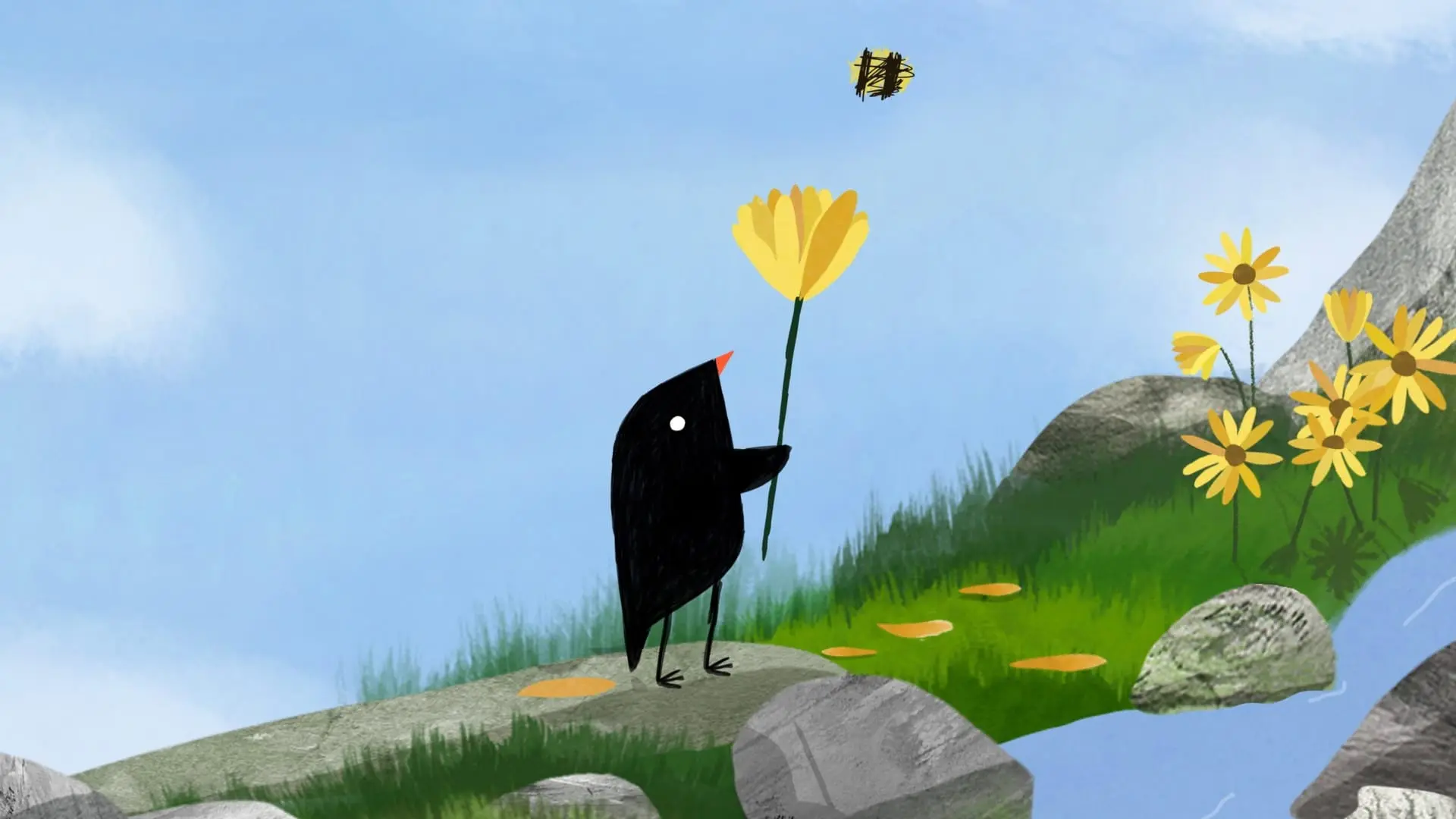 The Little Bird and the Bees backdrop