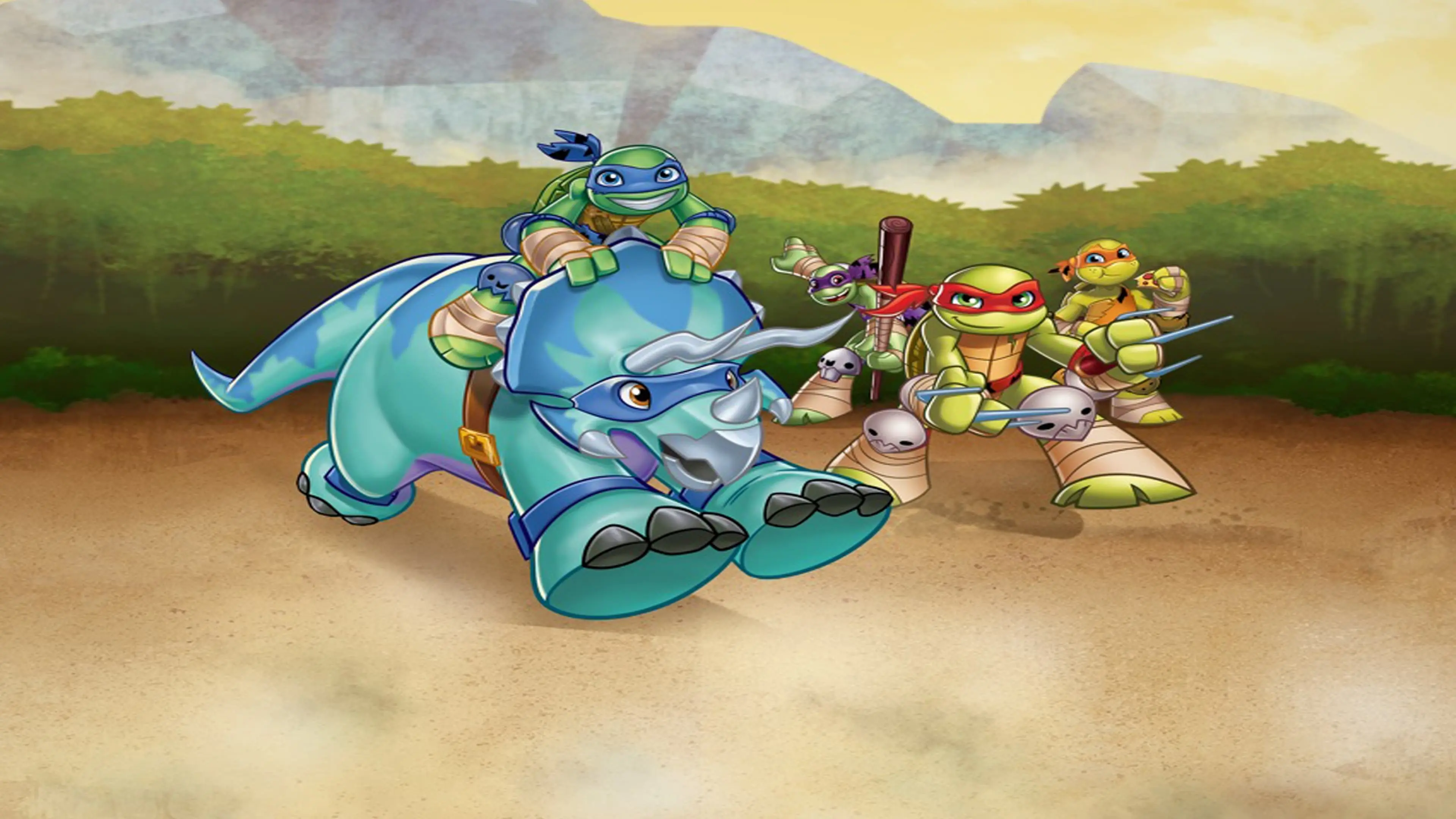 Half-Shell Heroes: Blast to the Past backdrop