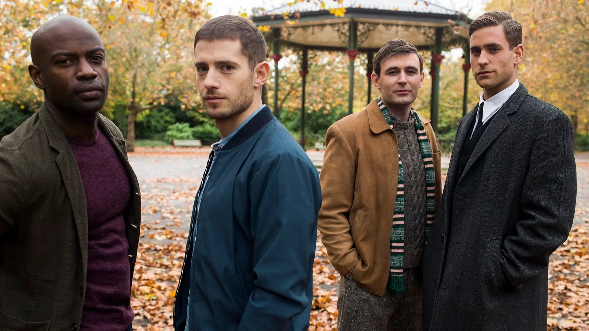Man in an Orange Shirt backdrop