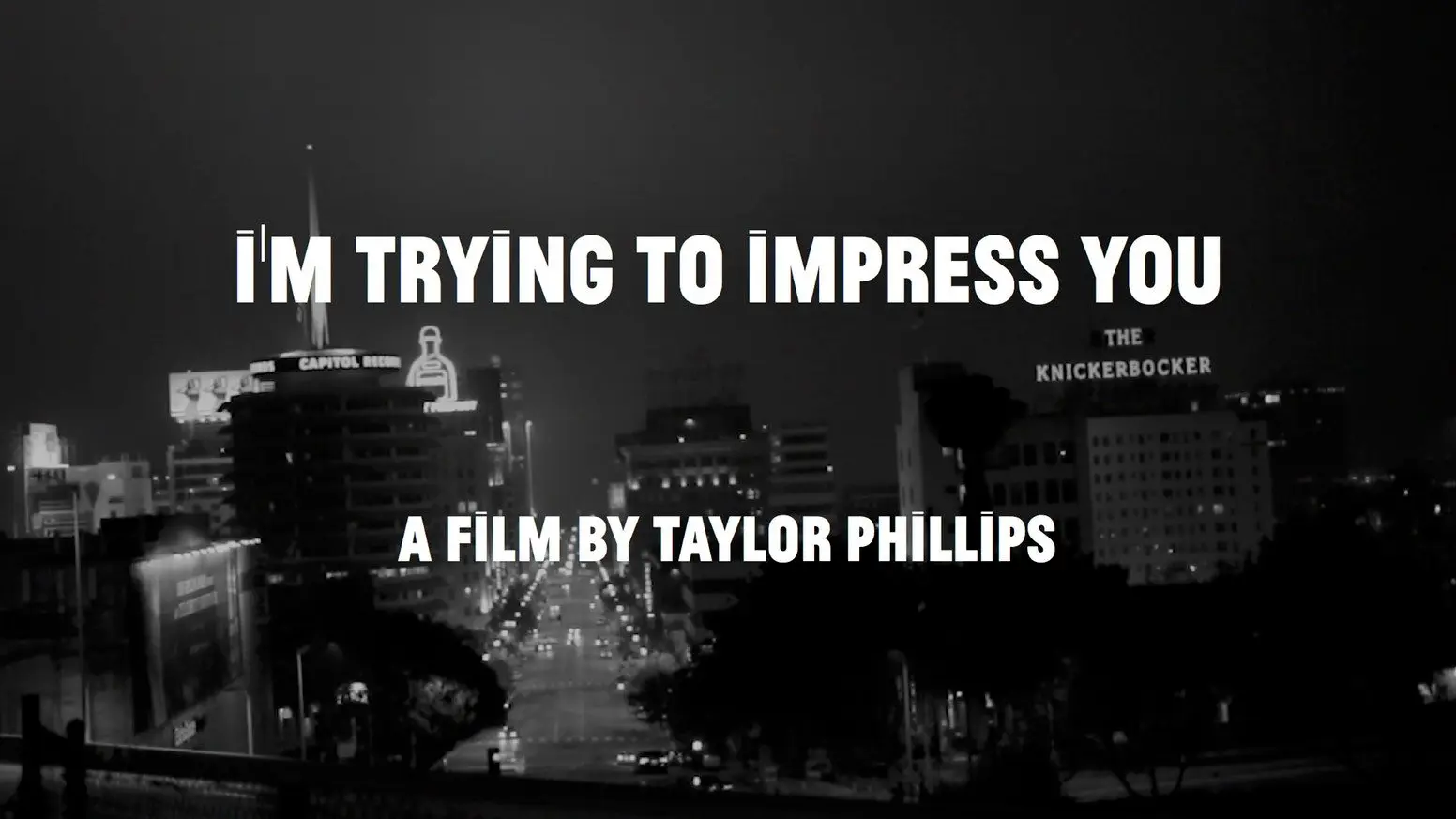 I'm Trying to Impress You backdrop