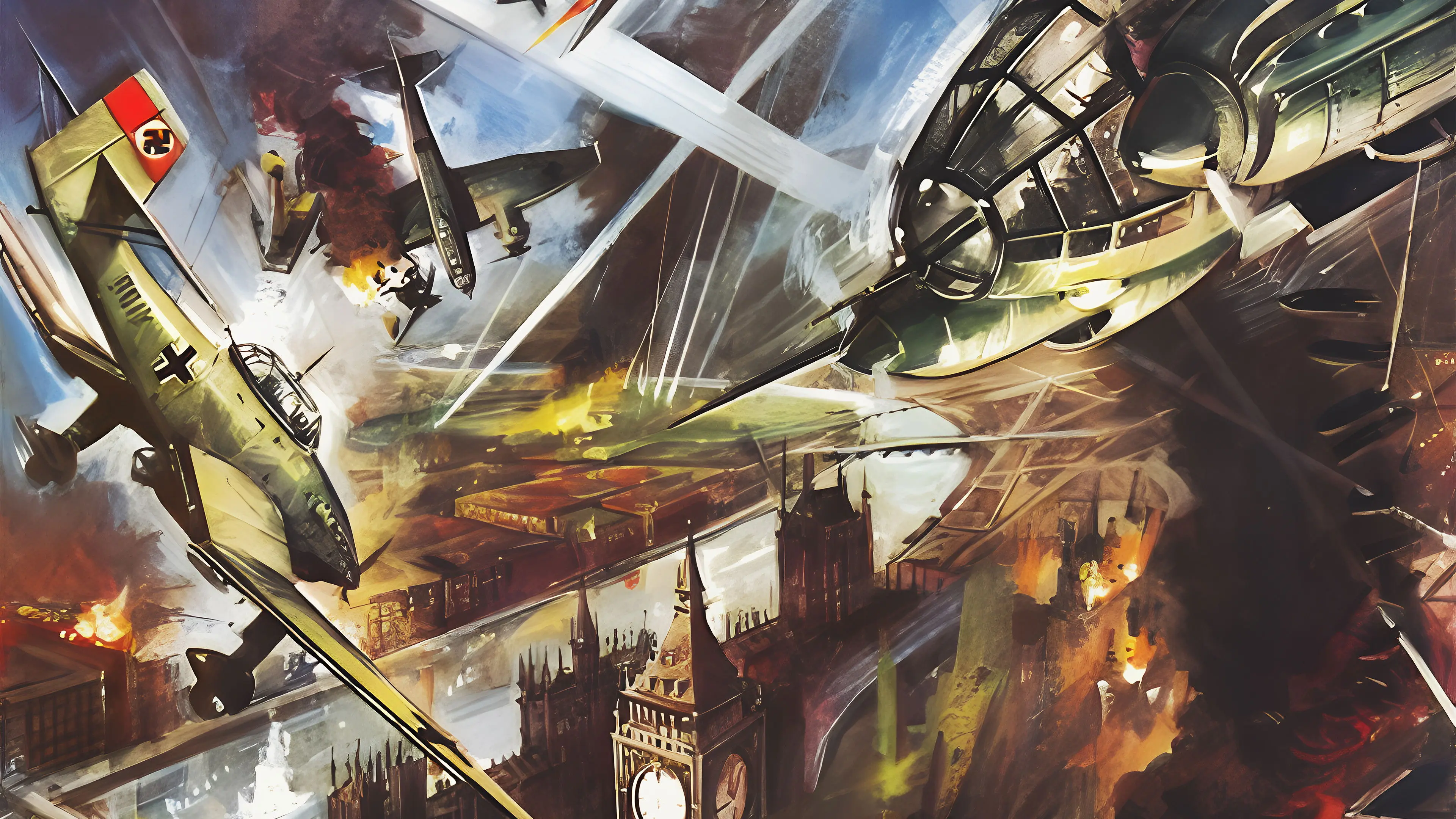Eagles Over London backdrop