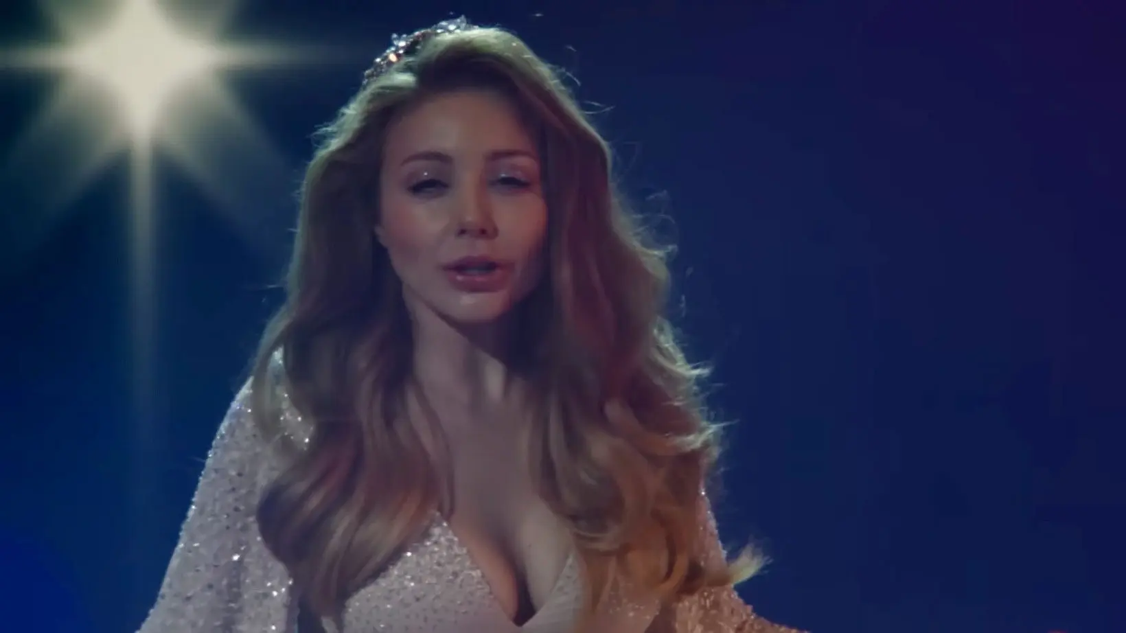 A Christmas Story with Tina Karol backdrop