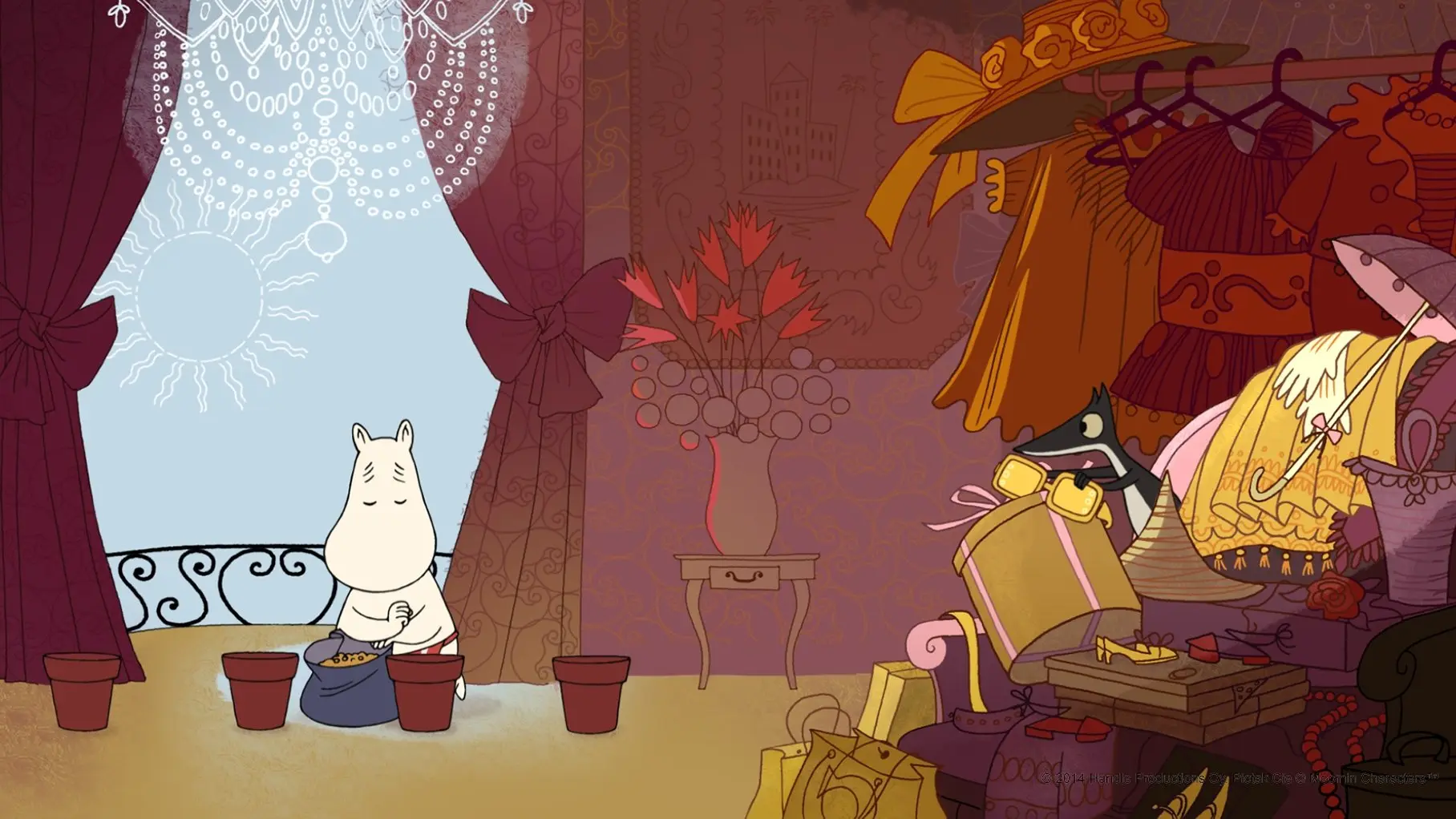 Moomins on the Riviera backdrop