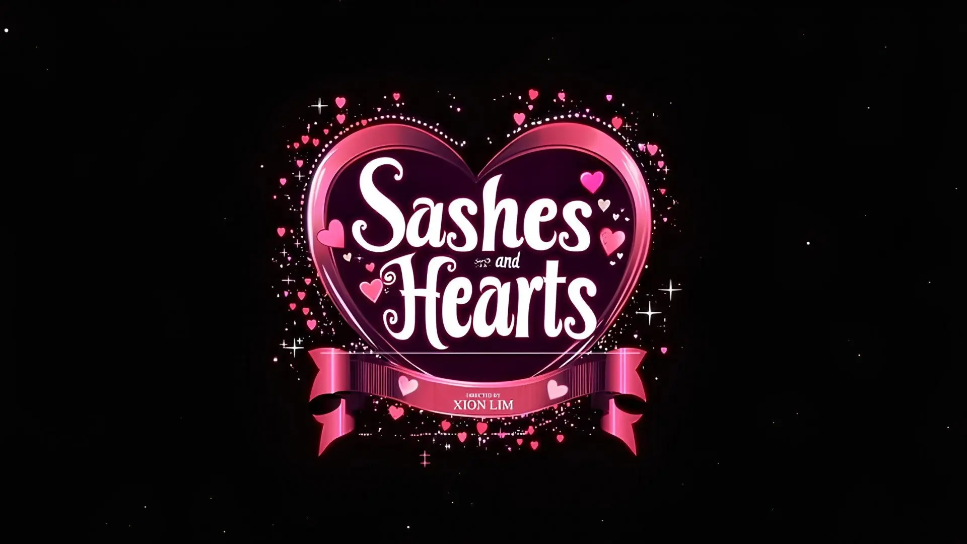 Sashes and Hearts backdrop