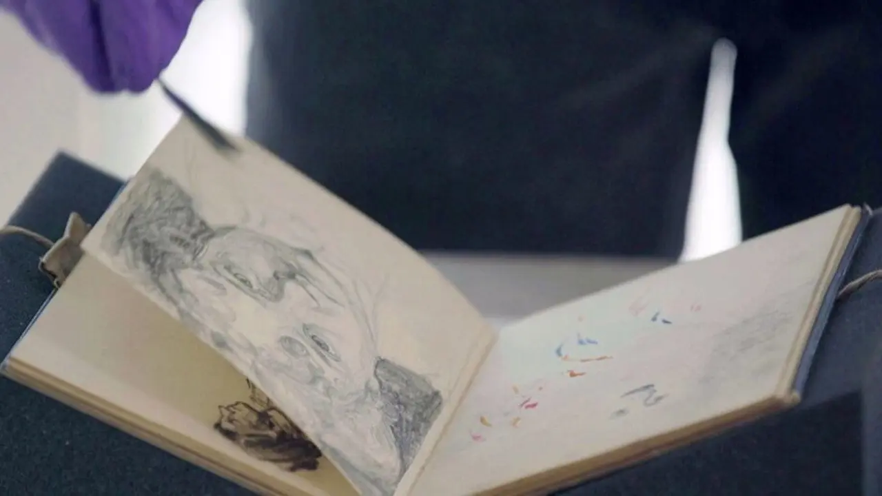 La femme est l'avenir de l'art backdrop