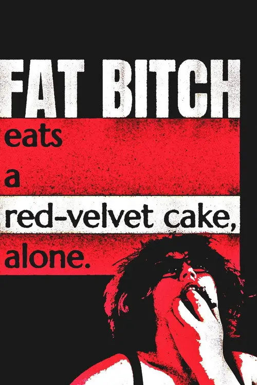 Fat Bitch eats a Red-Velvet Cake, alone.