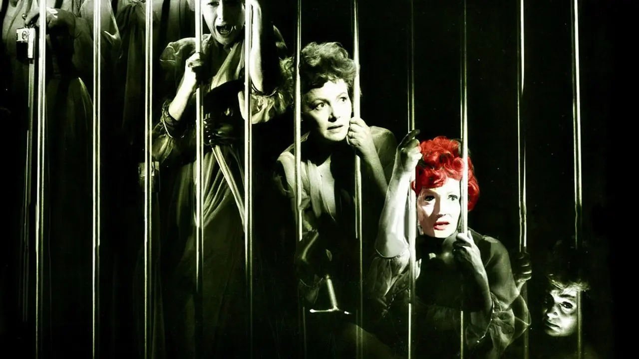 Lady in a Cage backdrop