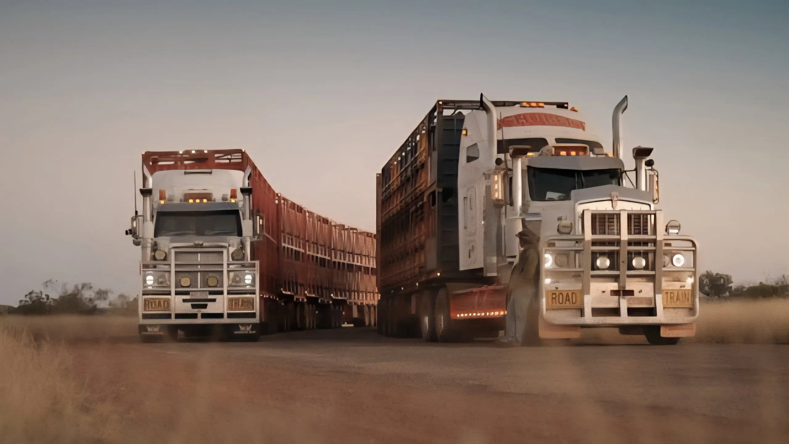 Aussie Road Train Truckers backdrop