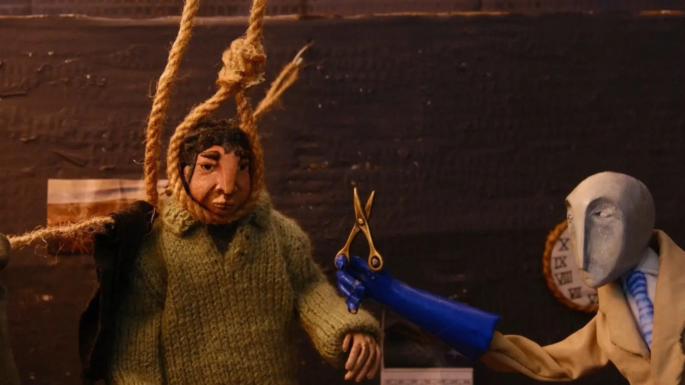 Man and Death backdrop