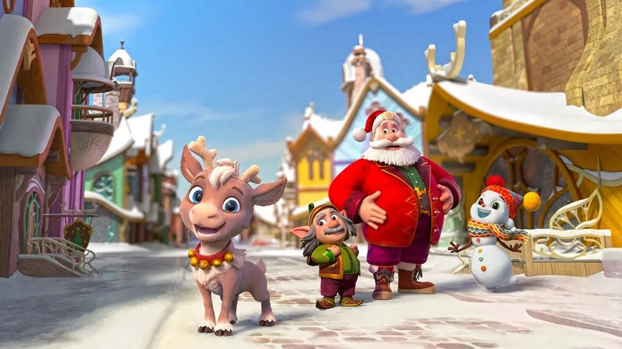 Reindeer in Here backdrop