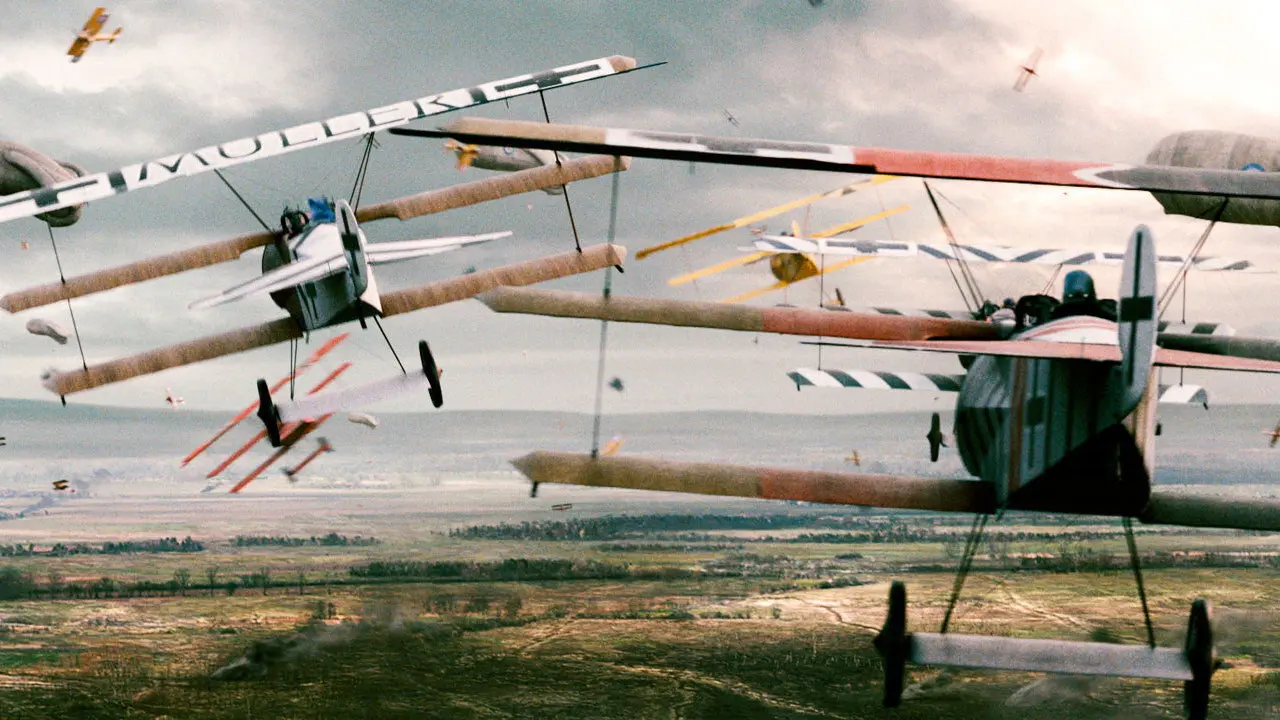 The Red Baron backdrop