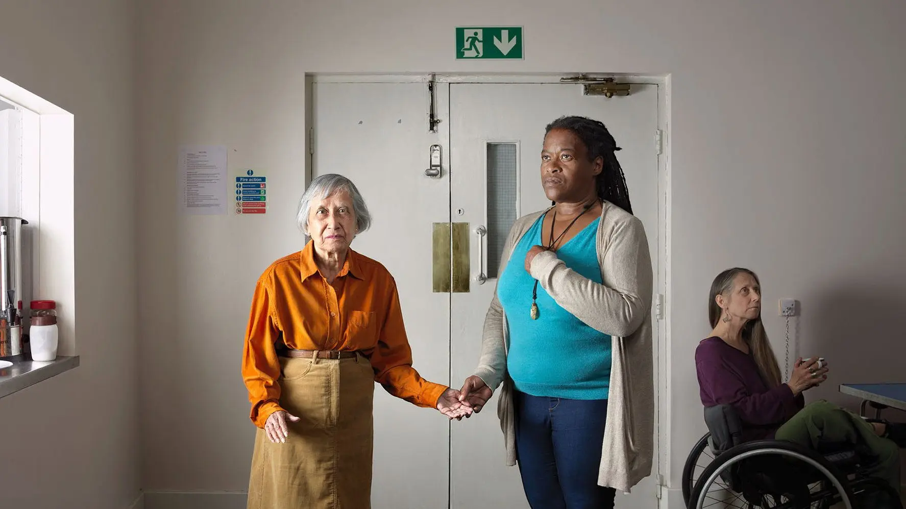 National Theatre Live: Faith, Hope & Charity backdrop