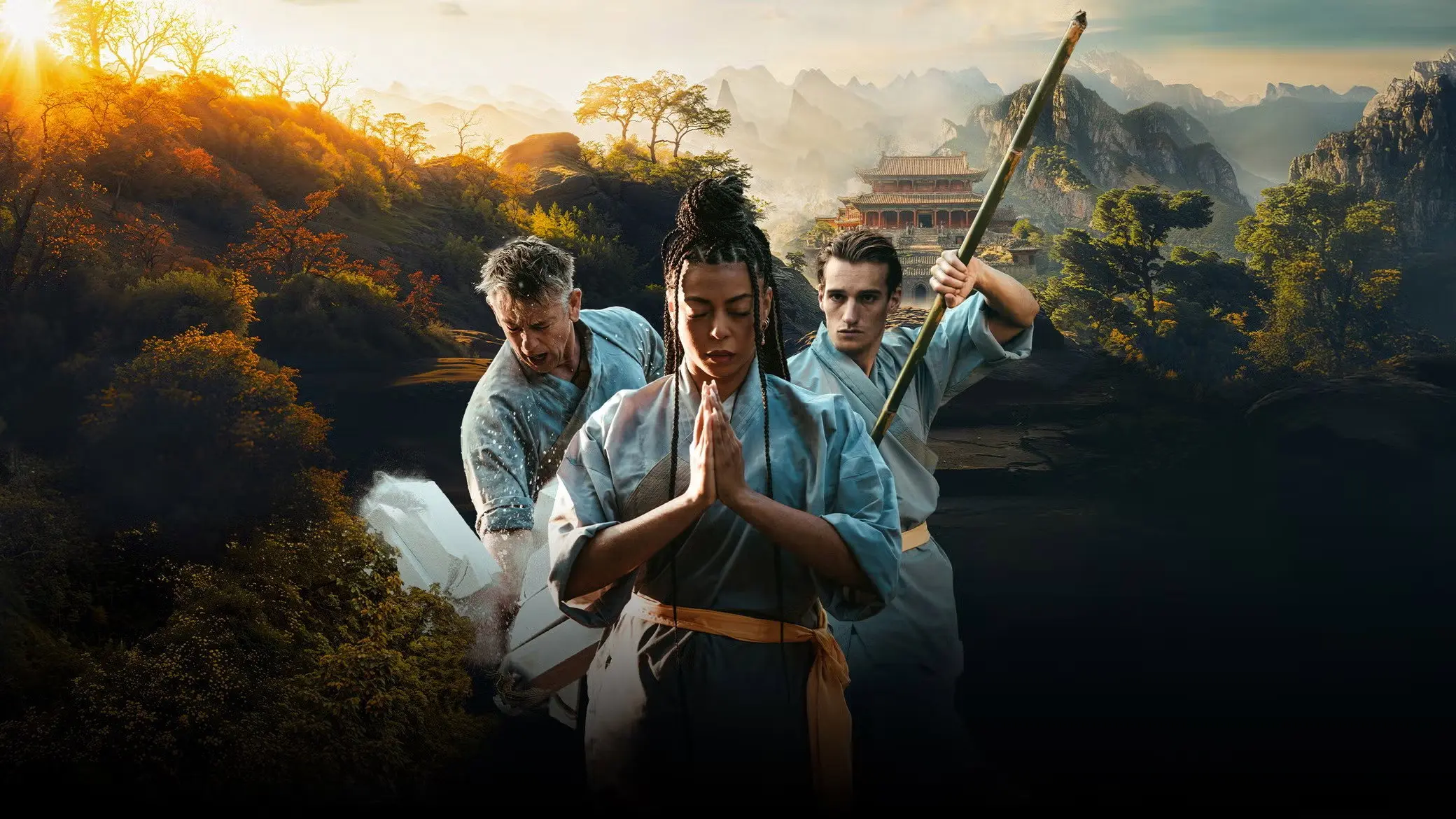 Shaolin Heroes backdrop