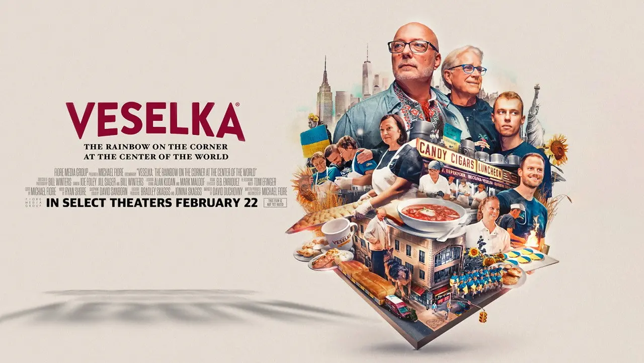 Veselka: The Rainbow on the Corner at the Center of the World backdrop